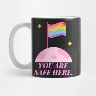 You Are Safe Here Pastel Mug
